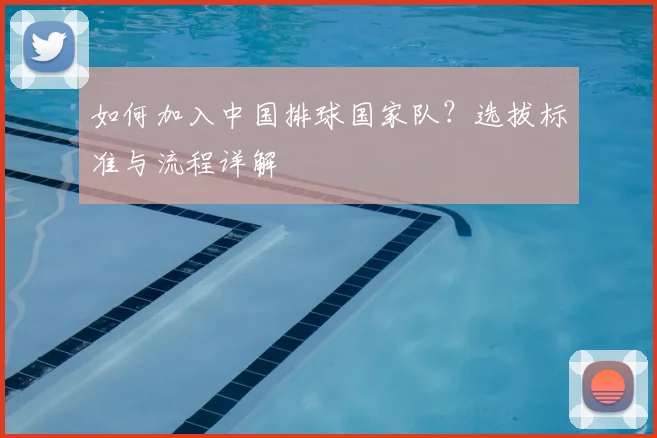 如何加入中国排球国家队?选拔标准与流程详解